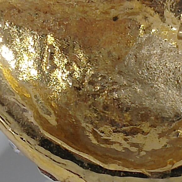 Rhinestone Cat Blue Eyes Brooch, Gold Plated, 1960s Vintage Jewelry - Picture 7 of 10